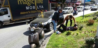 Antalya'da motosiklet kazası: Sürücü yaralandı