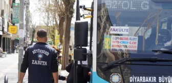 Diyarbakır Büyükşehir Belediyesi Toplu Taşıma Araçlarında Denetim Gerçekleştirdi