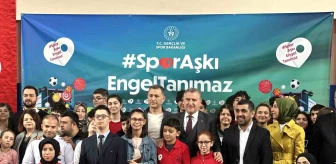 Gençlik ve Spor Bakanı Osman Aşkın Bak, 'Spor Aşkı Engel Tanımaz' projesinin programına katıldı