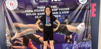 Afyonkarahisarlı Sporcu Kübra Saltık Para Yüzme Müsabakaları'nda Gümüş Madalya Kazandı