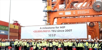 Mersin Uluslararası Limanı'nda 25 Milyon TEU Konteyner Elleçlendi