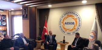 Muratpaşa Belediye Başkan Adayı Manavoğlu, AESOB'u ziyaret etti