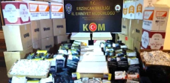 Erzincan'da Kaçak Ürünler Ele Geçirildi