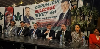 Ahmet Davutoğlu, Çorum'da seçim çalışmalarını sürdürdü