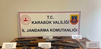 Karabük'te Operasyonda Ruhsatsız Tabanca ve Av Tüfeği Ele Geçirildi