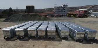 Kırşehir İl Özel İdaresi Köylere 420 Çöp Konteyneri Dağıtımına Başladı