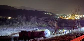 Bursa'da Yanan Tankerin Şoförü Hayatını Kaybetti
