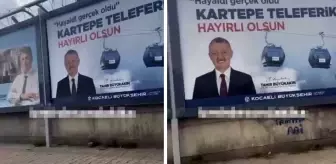 Kocaeli Büyükşehir Belediye Başkan Adayı Tahir Büyükakın'ın afişleri İzmir'e asıldı