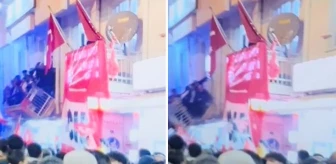CHP binasının balkonu kutlama sırasında çöktü: 18 yaralı