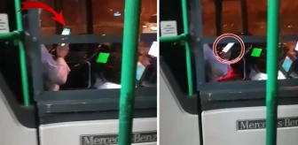 İETT şoförü, yol boyunca telefonla oynayarak yolcuların canını hiçe saydı