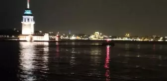 Üsküdar sahilinde denize atlayan şahıs yüzerek gözden kayboldu