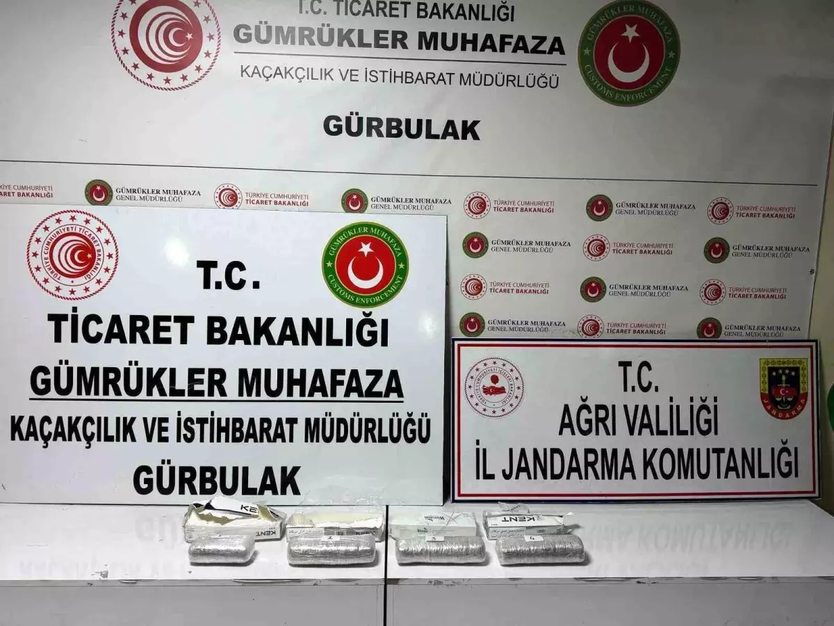 Ağrı'da Uyuşturucu ve Kaçak Malzeme Operasyonu