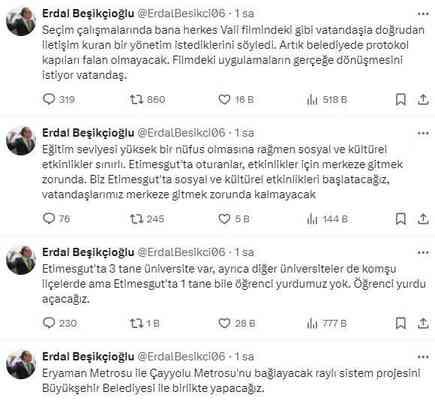 Etimesgut Belediye Başkanı seçilen Erdal Beşikçioğlu, görevi devraldı