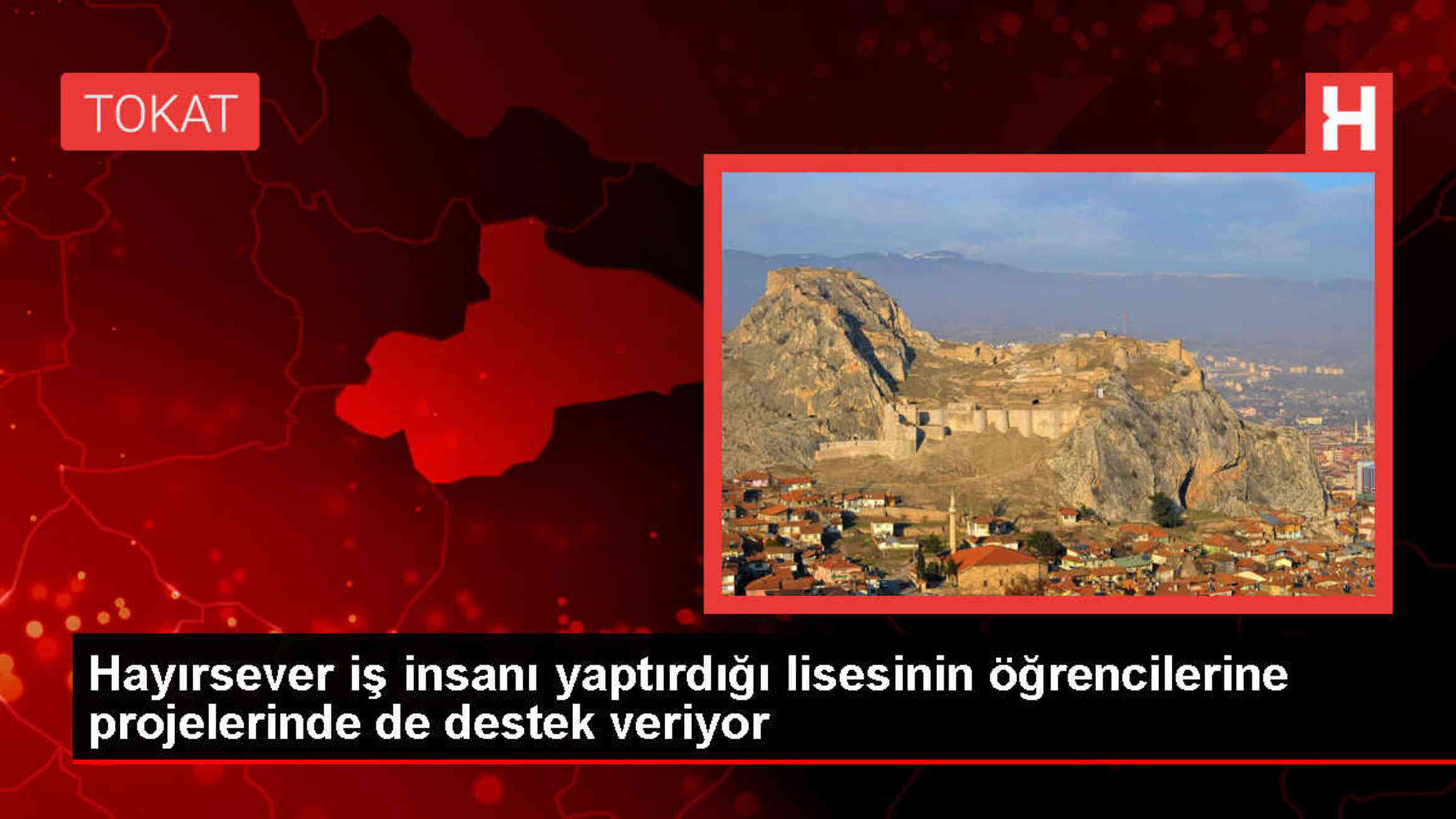 Tokat'ın Erbaa ilçesindeki Yılmaz Kayalar Fen Lisesi'ne maddi destek