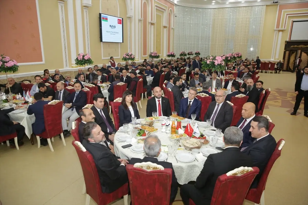 MÜSİAD Azerbaycan Şubesi Haçmaz'da İftar Programı Düzenledi