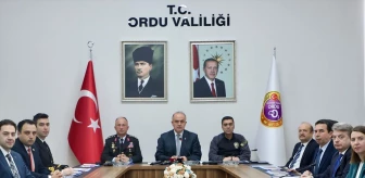 Ordu Valisi Muammer Erol Başkanlığında İl Güvenlik Asayiş ve Koordinasyon Toplantısı Gerçekleştirildi