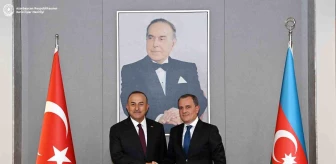 TBMM NATO Parlamenter Asamblesi Türk Delegasyonu Başkanı Mevlüt Çavuşoğlu, Azerbaycan Milli Dışişleri Bakanı Ceyhun Bayramov ile bir araya geldi