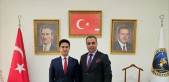 Akıncılar Kaymakamı Saltuk Buğrahan Açıkbaş, Belediye Başkanı Sevinç'i Ziyaret Etti
