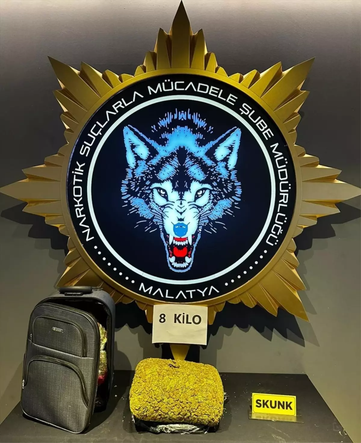 Malatya'da 8 kilogram uyuşturucu madde ele geçirildi, bir zanlı tutuklandı