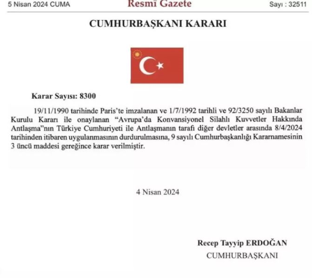 Türkiye, 32 yıllık AKKA anlaşmasından resmen çekildi