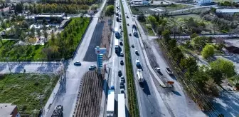 Konya-Adana kara yolunda Bayram tatili nedeniyle trafik yoğunluğu