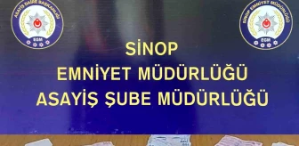 Sinop'ta yapılan kumar operasyonunda 13 kişiye para cezası uygulandı