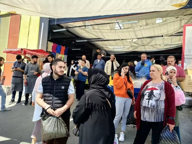 Yankesicilik yaparken yakalanınca 'Bomba var' diye bağırdı, pazarda ortalık karıştı