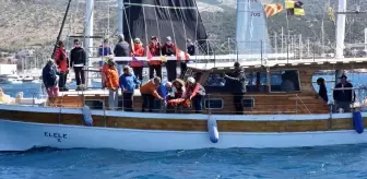 Bodrum Açık Deniz Yelken Kulübü Kış Trofesi'nin 5. ayak yarışları başladı