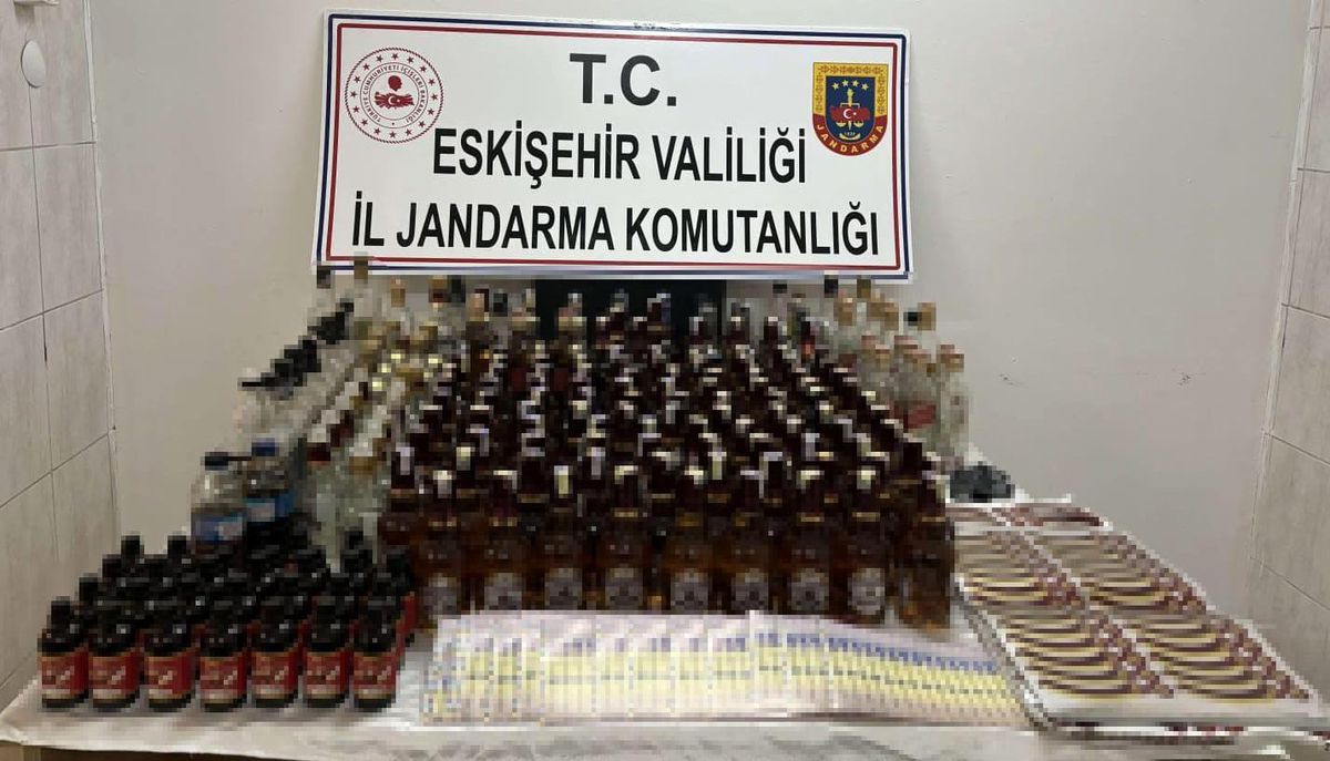 Eskişehir'de Kaçak Alkol Operasyonu
