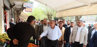 Midyat Belediye Başkanı Veysi Şahin, esnafı ziyaret etti