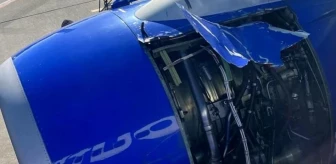 ABD'de Boeing 737 tipi yolcu uçağının motor kapağı kalkış sırasında koptu