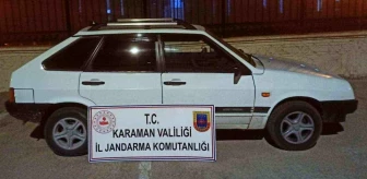 Mersin'den çalınan otomobil Karaman'da bulundu