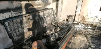 Hatay'da çıkan ev yangını itfaiye ekipleri tarafından söndürüldü