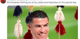 Cristiano Ronaldo Ramazan Bayramı için mesaj yayınladı