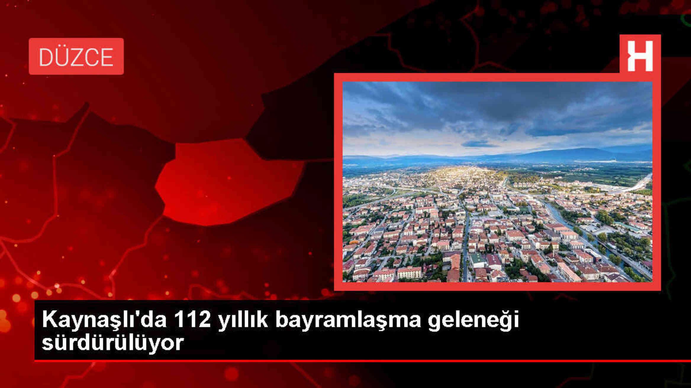 Düzce'nin Kaynaşlı ilçesinde Halk Bayramlaşma Töreni düzenlendi