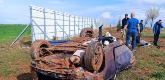 Nevşehir Avanos'ta Otomobil Takla Attı: 3 Yaralı