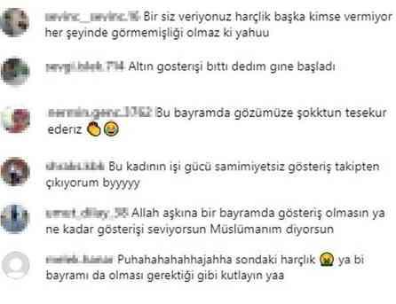 Altınlı paylaşımlarından dolayı mercek altına alınan Nevra Bilem, eşinin aldığı bayram hediyesiyle gündemde