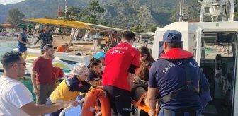 Fethiye'de İngiliz turist düşerek yaralandı
