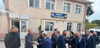 Tekkeköy Kaymakamı ve Belediye Başkanı Polis Teşkilatını Ziyaret Etti