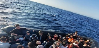 Ayvalık'ta 39 düzensiz göçmen yakalandı