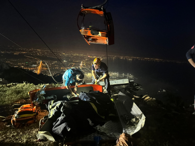 Facianın boyutu görüntülere yansıdı! Antalya'daki teleferik kazasında kurtarma çalışmaları sürüyor