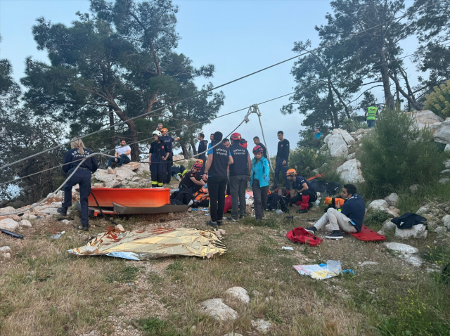 Facianın boyutu görüntülere yansıdı! Antalya'daki teleferik kazasında kurtarma çalışmaları sürüyor