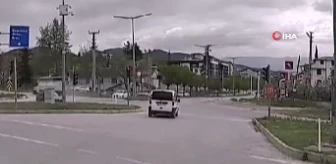 Tokat'taki feci kaza araç kamerasına yansıdı: 4 yaralı
