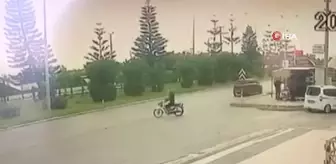 Alanya'da bir kişinin öldüğü feci kaza kamerada