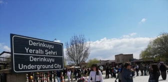 Derinkuyu Yeraltı Şehri, Bayram Tatilinde Ziyaretçi Akınına Uğradı