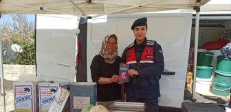 Edirne'de Jandarma Ekipleri Aile İçi Şiddetle Mücadele ve KADES Hakkında Bilgilendirme Çalışması Yaptı