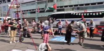 Japonya'da Filistin'e destek gösterisi