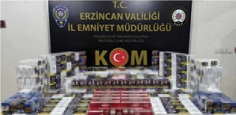 Erzincan'da 450 Bin TL Değerinde Kaçak Sigara Ele Geçirildi