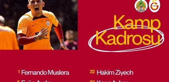 Galatasaray'ın Alanyaspor maçı kamp kadrosu belli oldu