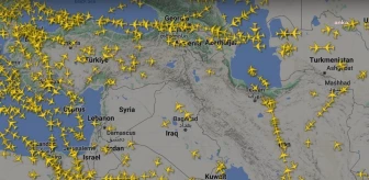 İran-İsrail Gerilimi Hava Trafiğini Etkiledi